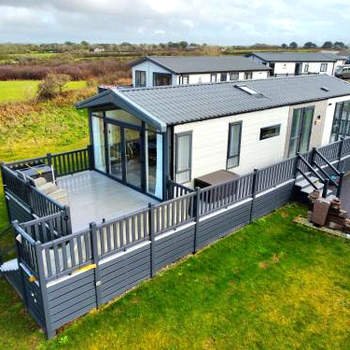 Lodge with sea & country views