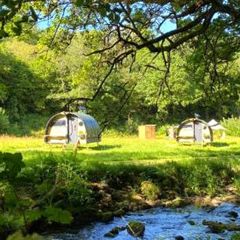 Exclusive Use Riverside Landpods at Wildish Cornwall